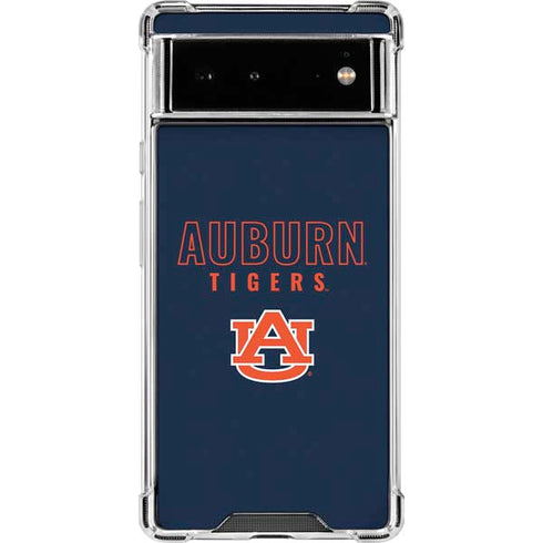 Auburn University Tigers Outline Google Pixel 6 Clear Case